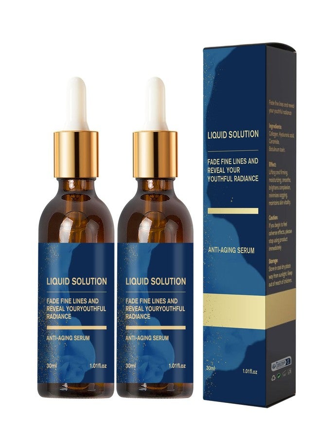 Grospe 2 Pcs Stock Solution Facial Serum in a Bottle，Face Moisturizing & Anti-Wrinkle Serum，Reduces Wrinkles, Firms Skin, Deeply，Moisturizes and Nourishes Skin，1.01 FL OZ Each - Image 1