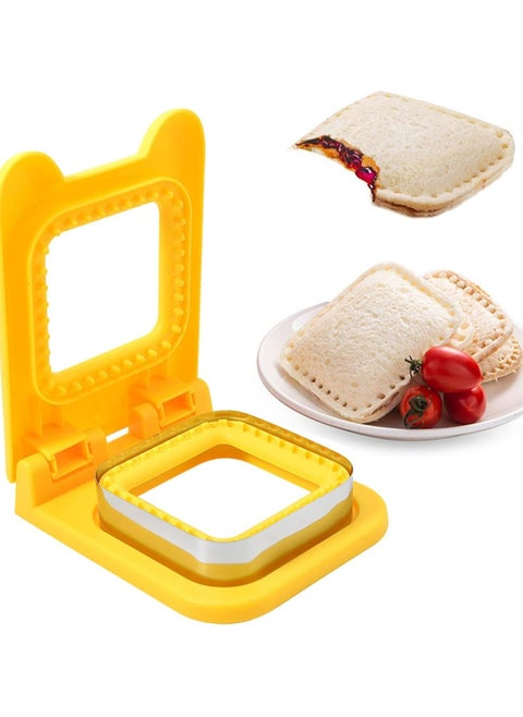 Sandwich Cutter and Sealer, Cookie Bread Pancake Maker, Square Sandwich Shape Cutters, Sandwich Cutter for Cookie, Bread Pancake, and Sandwich