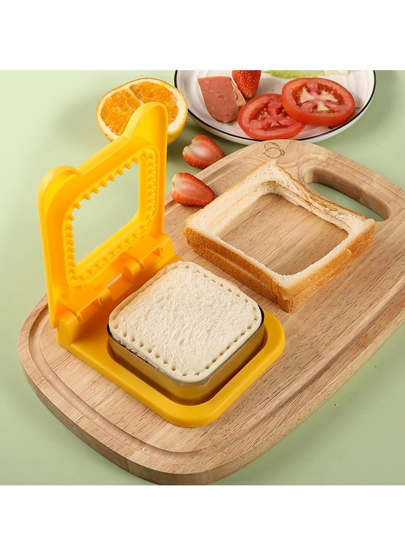 Oasisgalore - Sandwich Cutter and Sealer, Cookie Bread Pancake Maker, Square Sandwich Shape Cutters, Sandwich Cutter for Cookie, Bread Pancake, and Sandwich - Image 1