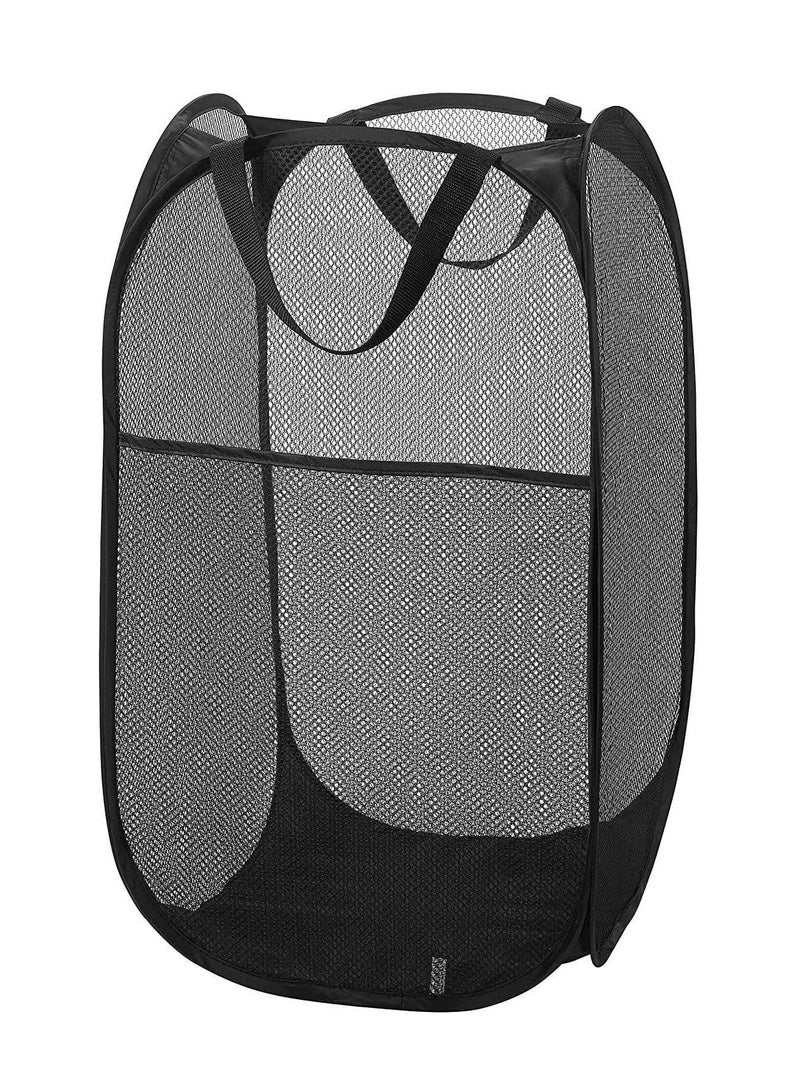 Raxoom Foldable Pop Up Net Laundry Basket - Mesh Collapsible Bag - Home Toy Organizer - Image 1