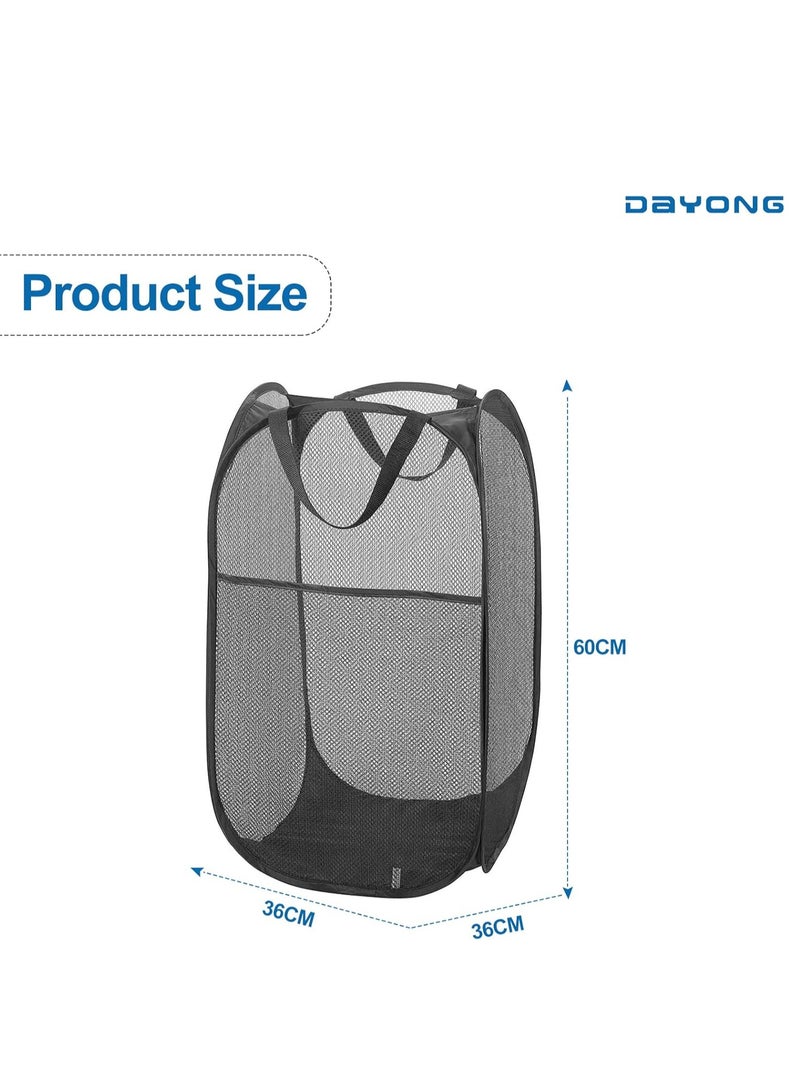 Raxoom Foldable Pop Up Net Laundry Basket - Mesh Collapsible Bag - Home Toy Organizer - Image 3