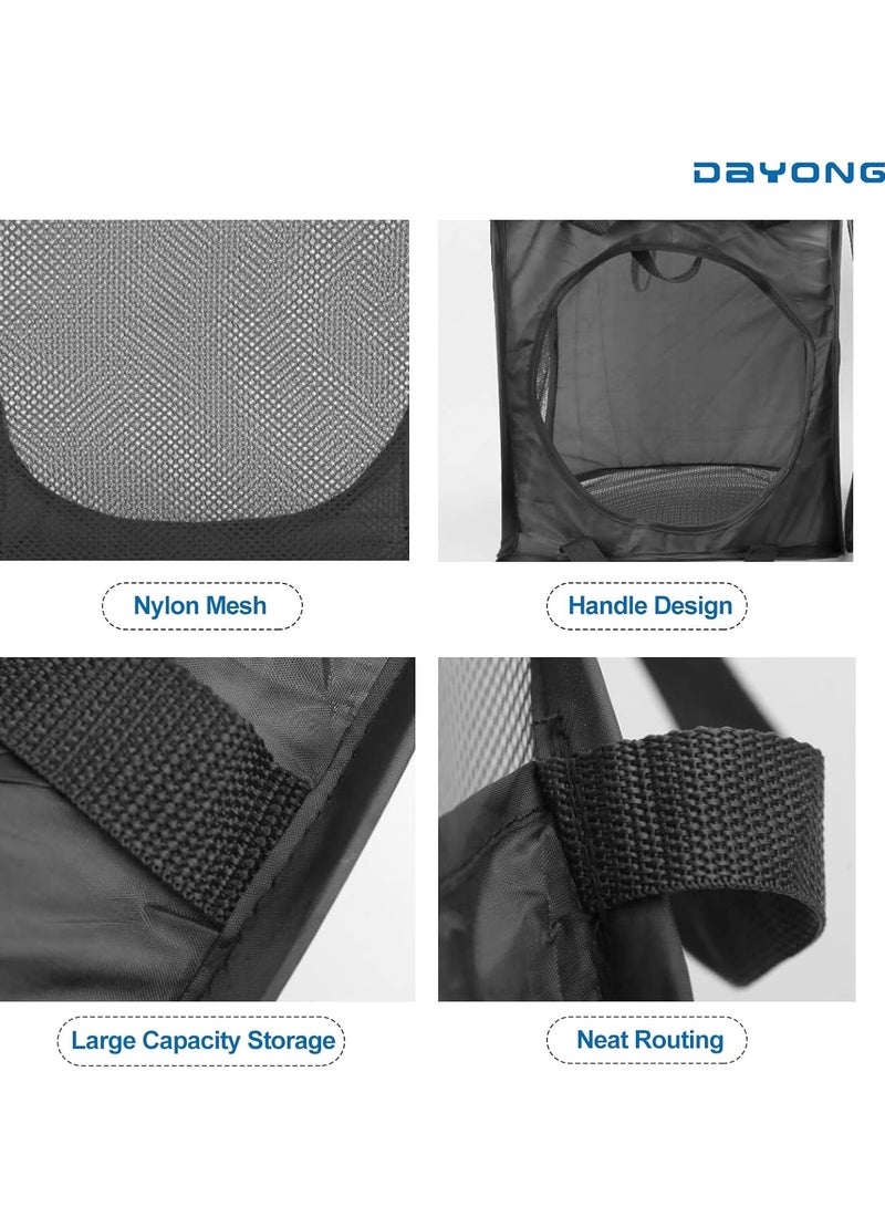 Raxoom Foldable Pop Up Net Laundry Basket - Mesh Collapsible Bag - Home Toy Organizer - Image 4