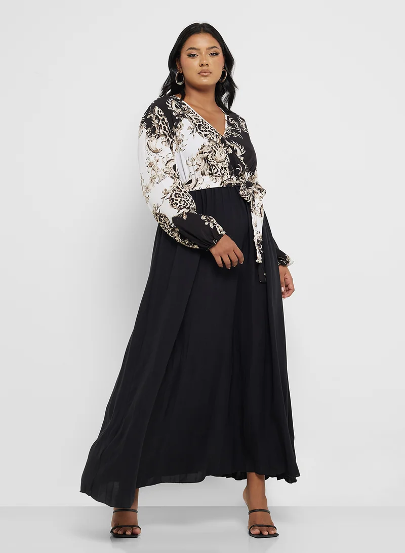 Ella Plus Printed Maxi Dress