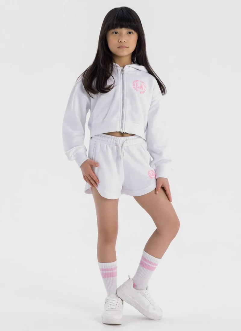 مينوتي Teen Girls Zip Through Hoodie and Short Set