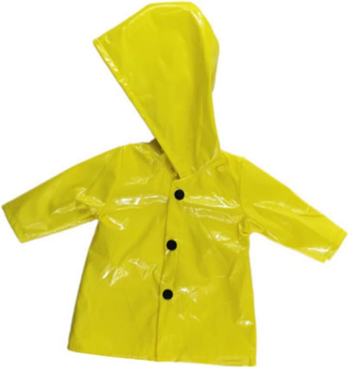 Loquat Yellow Waterproof Raincoat For 18 Inch Dolls Fashion Playwear Jacket - Image 1