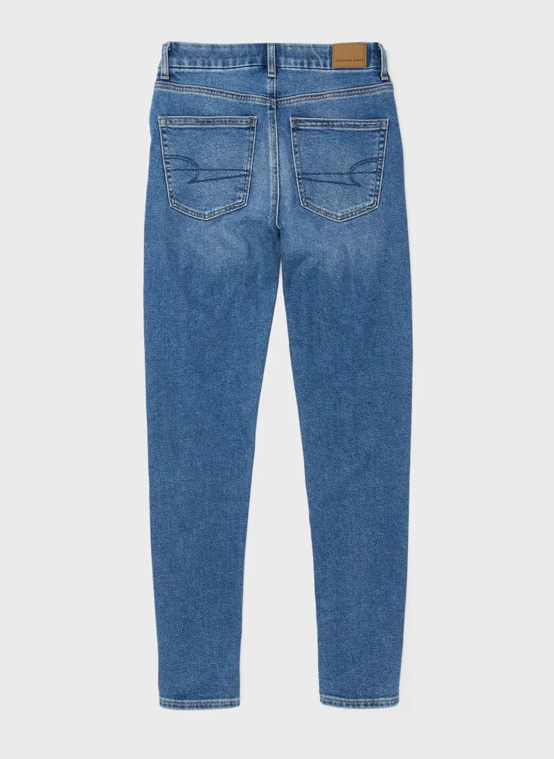 American Eagle Stretch Curvy Mom Jeans