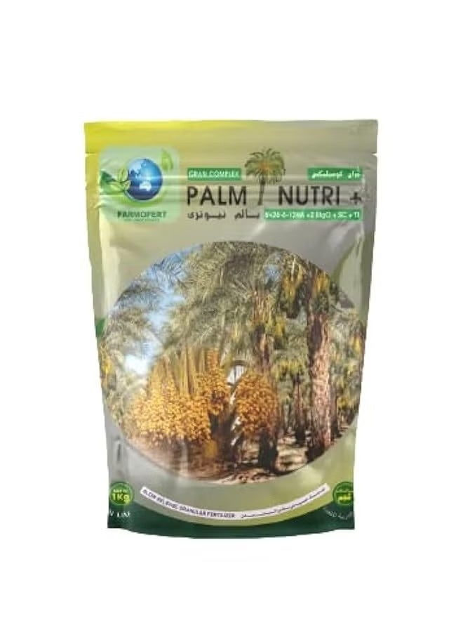 Palm Nutri Plus NPK 12-6-24+2Mgo Gran Complex Fertilizer For Palm Trees 1Kg