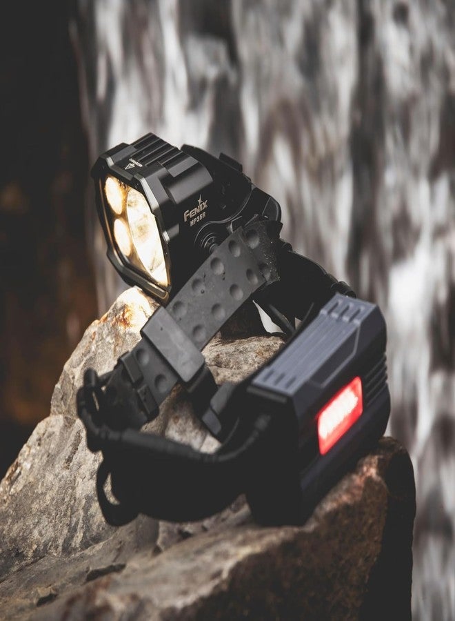 Fenix HP25R v2.0 Headlamp, 1600 Lumen Spotlight, 400 lumens Floodlight and Red Light, USB-C Rechargeable with LumenTac Organizer - Image 2