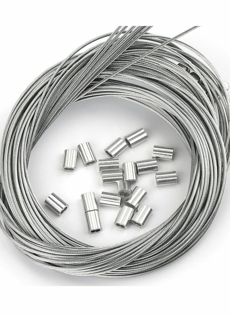 Generic Aluminum Crimping Loop Sleeve 1/16", Cable Ferrule Wire Rope Sleeves Loop Sleeve (200 Pcs)  - Image 5