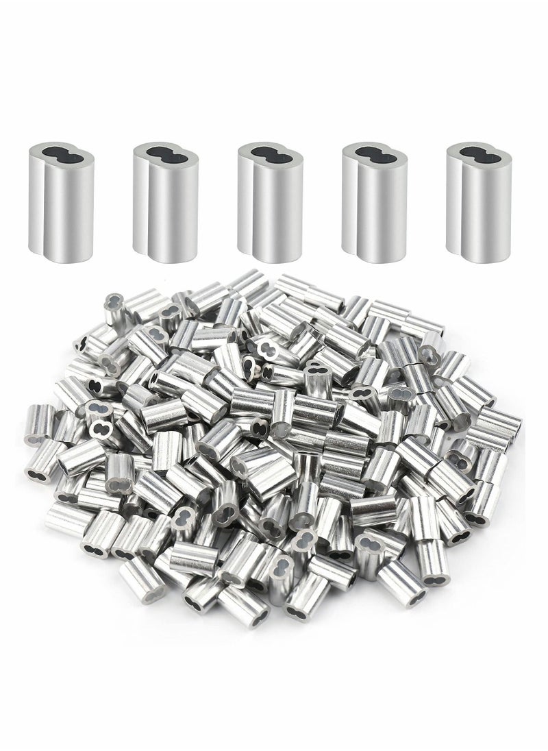 Generic Aluminum Crimping Loop Sleeve 1/16", Cable Ferrule Wire Rope Sleeves Loop Sleeve (200 Pcs)  - Image 1
