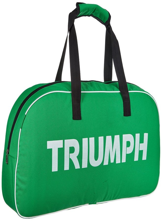 Triumph Turbo Graphite Composite Light Weight Strung Badminton Racket with Cosmic-3R Single Compartment Badminton Bag Lime/Sky - Image 3