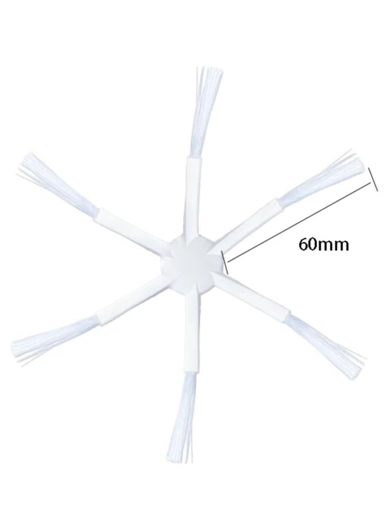 SOLDOUT 2 PCS 6 Arm Side Brush Compatible with Xiaomi Mijia 1C 1T 2C STYTJ03ZHM Mop 2 Pro+ STYTJ01ZHM SKV4093GL Dreame D9 F9 L10 Pro Robot Vacuum Cleaner (Pack of 2) - Image 4