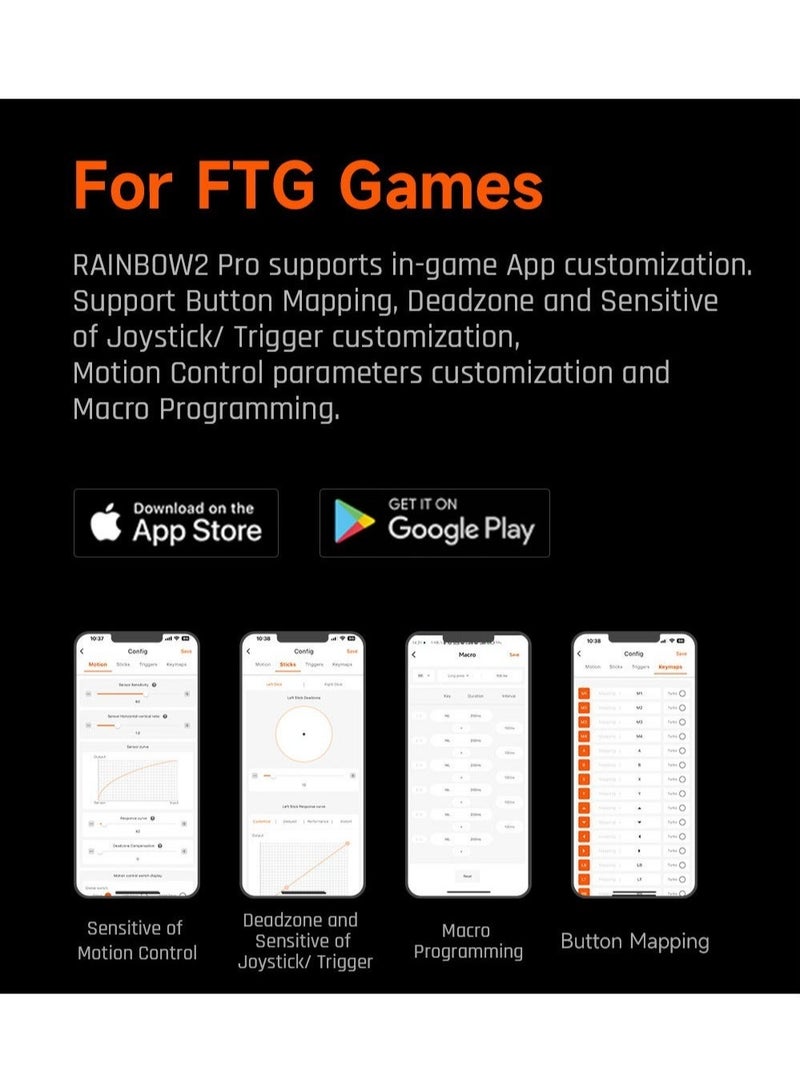 BIGBIG WON Rainbow2 Pro Elite Gaming Controller, PUBG Mobile Game Controller, Bluetooth Wireless Connect Gamepad for PC/Nintendo Switch/Android/iOS Mobile Phone (Package Edition) - Image 4