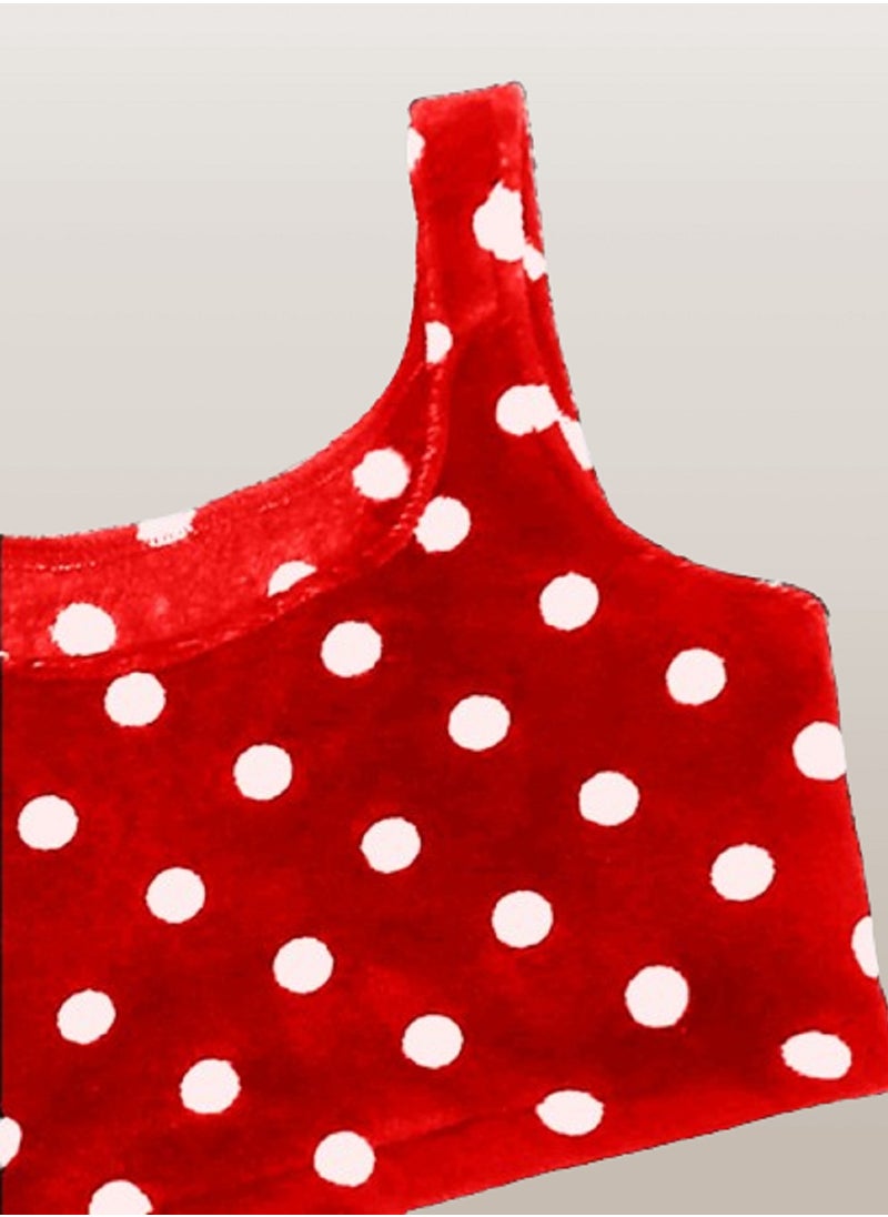 MANIKAN - WARD hot short pajamam with DOT print sleeveless open chest - Image 1