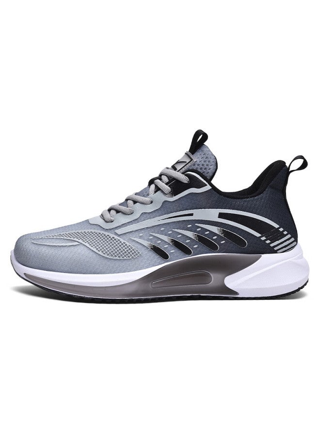 Double Star Eight Special Running Shoes Men's Summer Breathable Sports Shoes Lightweight Mesh Soft Bottom All-match Work Casual Shoes Men Gray 44 - Image 1