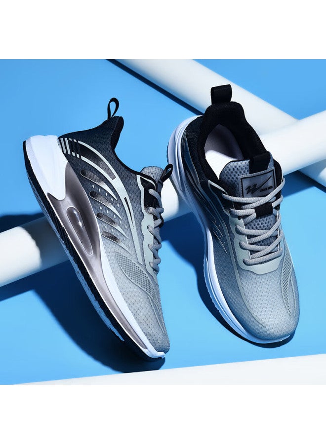 Double Star Eight Special Running Shoes Men's Summer Breathable Sports Shoes Lightweight Mesh Soft Bottom All-match Work Casual Shoes Men Gray 44 - Image 5