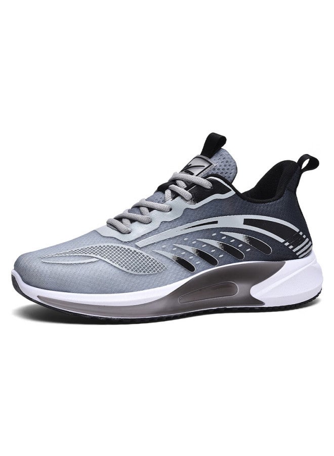 Double Star Eight Special Running Shoes Men's Summer Breathable Sports Shoes Lightweight Mesh Soft Bottom All-match Work Casual Shoes Men Gray 44 - Image 2