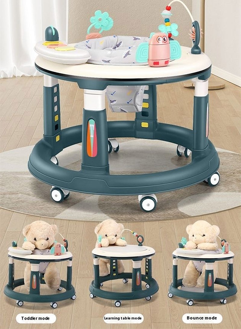 ما بيبي مكافحة انقلاب طفل المشاية ، طفل المشاية مع مقعد الدوران وصينية لعبة ، تعلم المشاية مع الضوء والموسيقى ، يمكن الجلوس والدفع ، - Image 2