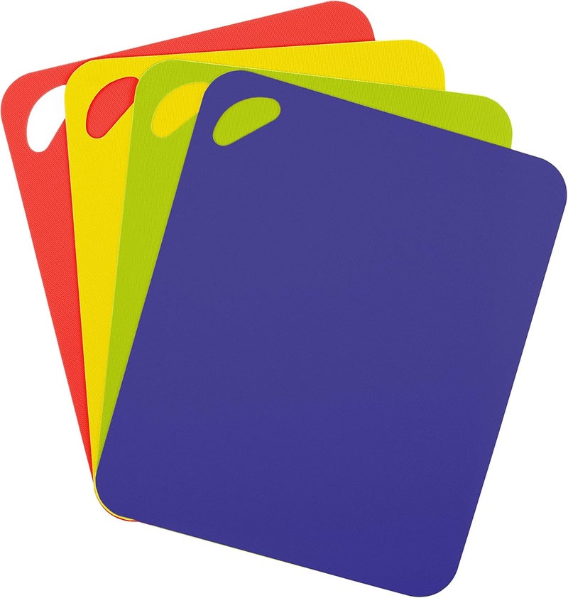 Dexas Heavy Duty Grippmat Flexible Cutting Board Set of Four, 11.5 x 14 inches, Blue, Green, Yellow and Red,6554PK - Image 1