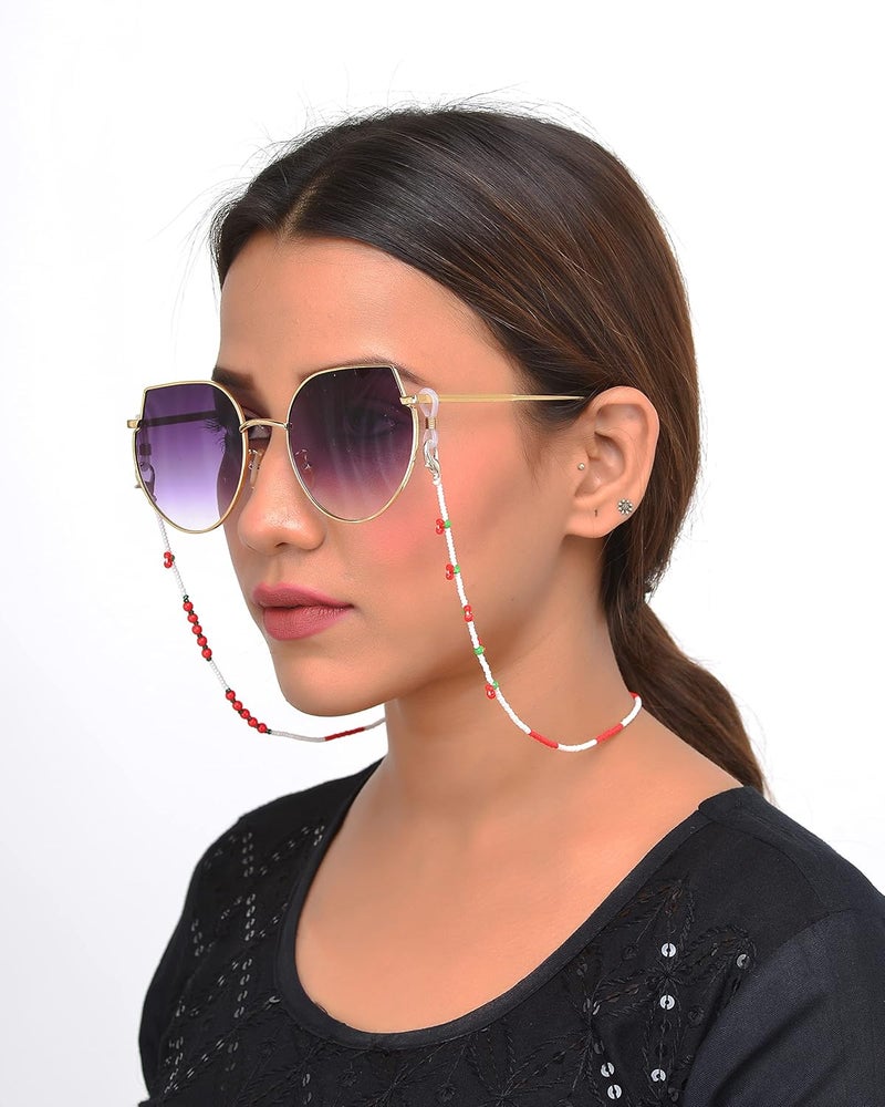 KHOLAD Mask Lanyard Eyeglasses Chain Healing Crystal Beaded Sunglasses Chains with Pearl for Women - Image 4