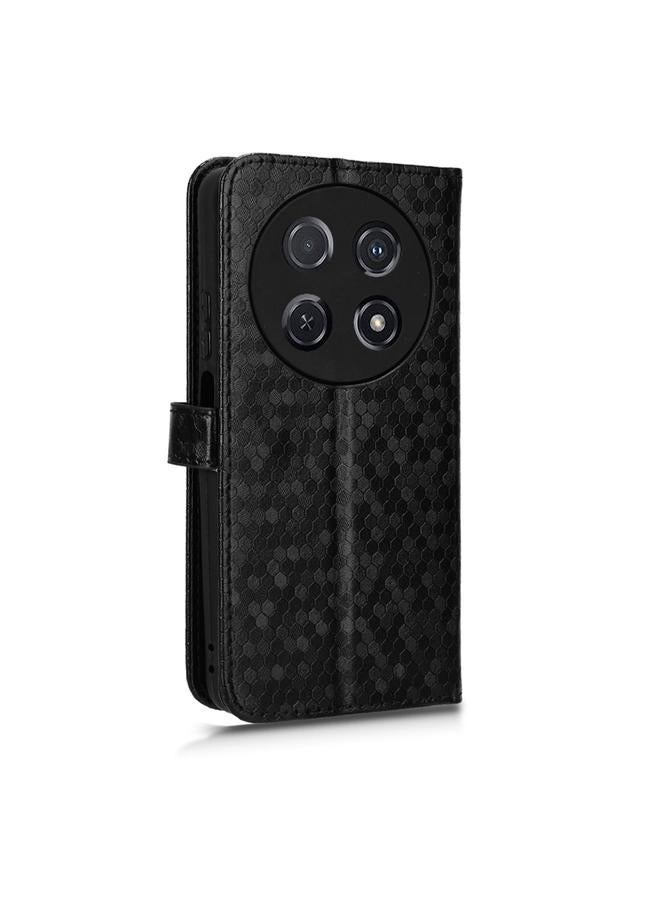 S-TOP Case For Huawei nova 12i 4G Honeycomb Dot Texture Leather Phone Case - Image 3