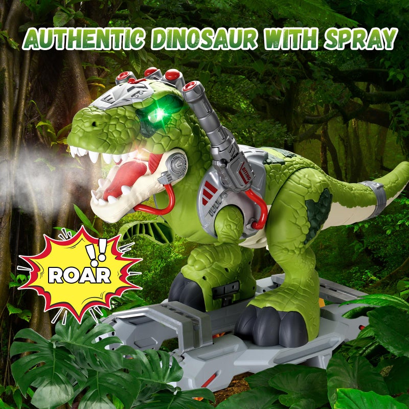 BLF FUN Dinosaur Ride On Toy Cars for Kids, Toddler Electric Ride On Toys with Music, Light & Smoke, Preschool Kids Scooter Foot-to-Floor Walker Indoor Outdoor,Birthday Easter Gifts for Boys Age 3 4 5 - Image 3
