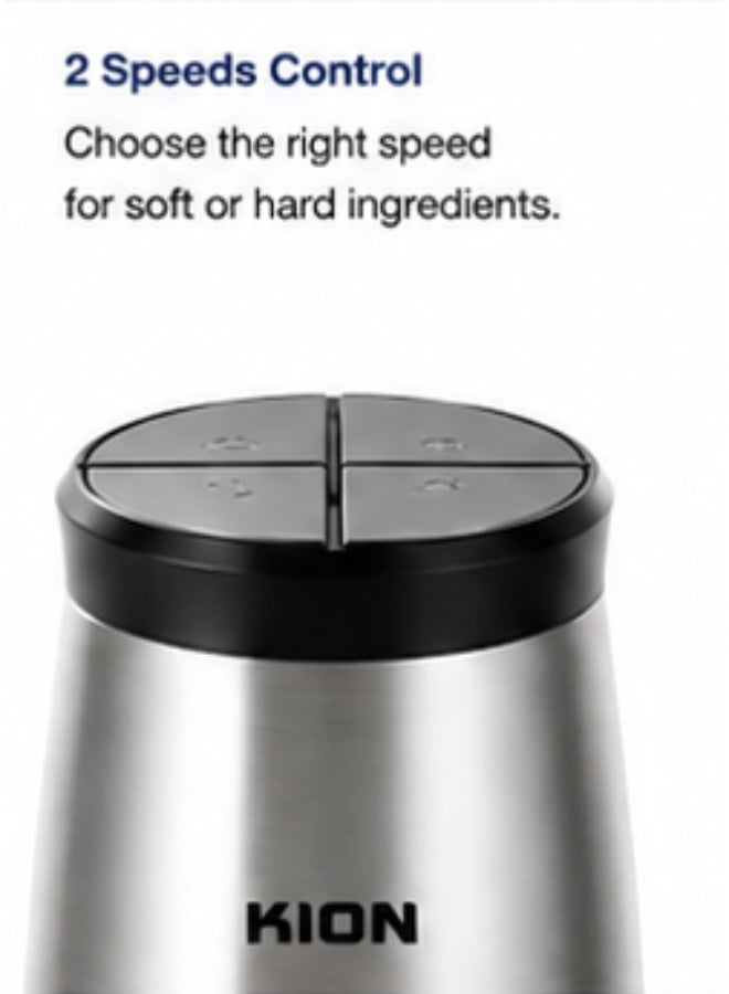 KION Food Chopper 400W 1.5L Glass Jar With 2 Speeds - KHR/5005 1.5 L 400 W KHR/5005 Multicolor - Image 5