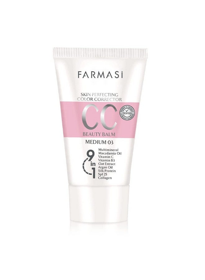 FARMASI CC Color Control Cream, Natural and Flawless Finish, Enriched Formula with Multimineral & Spf 25+, All-Day Hold, All Skin Types, 1.7 fl. oz, Medium - Image 5