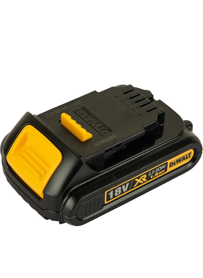 DEWALT - DeWalt DCB181 18V XR Lithium-Ion 1.5Ah Battery, Yellow/Black - Image 1