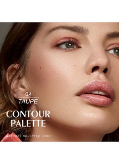 KYDA Face Sculpting Contour Palette Smooth Matte Contour Pressed Powder Ultrafine Lightweight Easy To Blend Multiuse Baked Contour Makeuptaupe  - Image 3