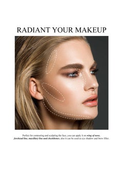 KYDA Face Sculpting Contour Palette Smooth Matte Contour Pressed Powder Ultrafine Lightweight Easy To Blend Multiuse Baked Contour Makeuptaupe  - Image 5