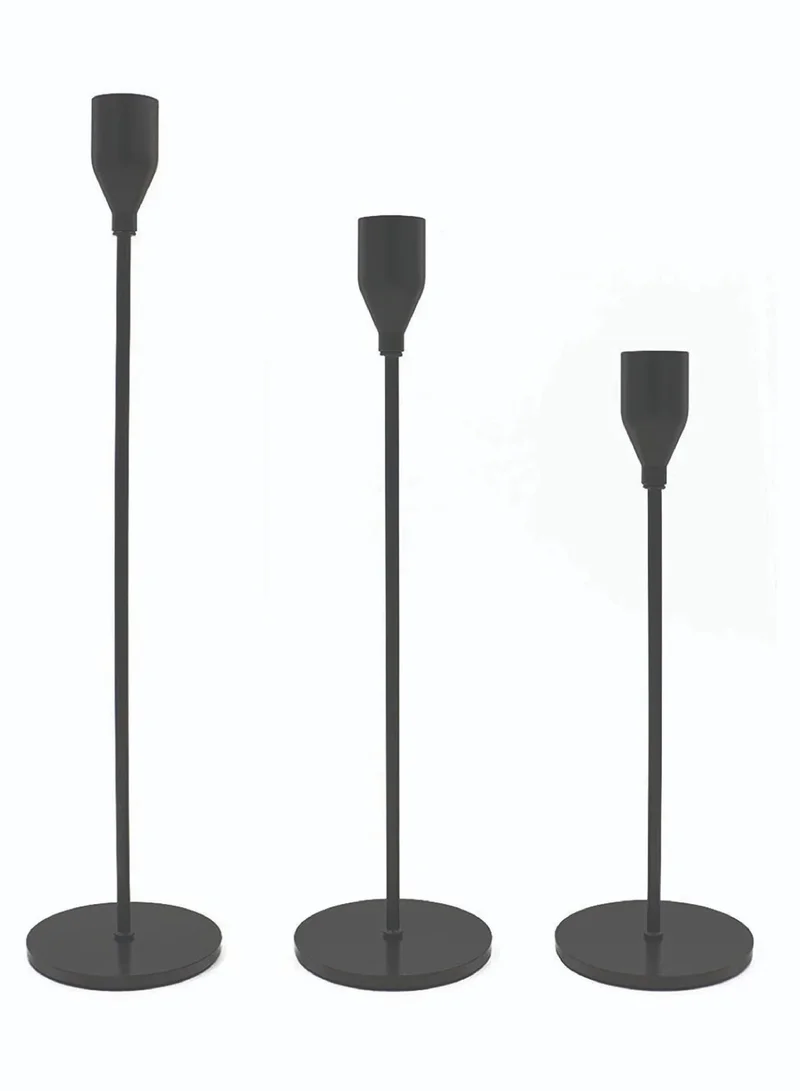 Lunass Noir Candleholder Set