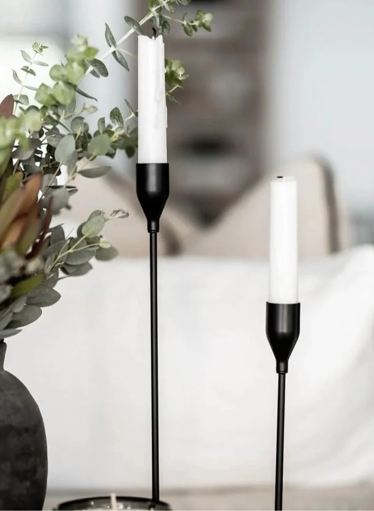 Lunass Noir Candleholder Set