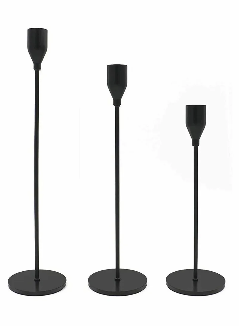 Lunass Noir Candleholder Set