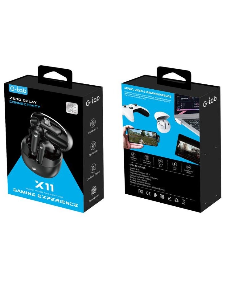 جي تاب سماعة العاب G-Tab X11 TWS، لتجربة الألعاب مختلفة - Image 3