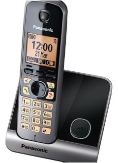 Panasonic Panasonic Digital Cordless Phone With Stand Black/Yellow  - Image 1