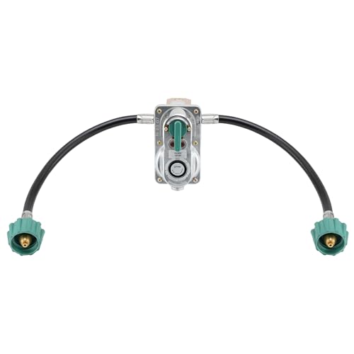 RecPro RV Propane Gas Regulator 2-Stage Auto Changeover | 11.5" Pigtail Hose Connector | 250 PSI | 287,500 BTU | Mounting Bracket & Cover | For RVs, Vans & Trailers - Image 2