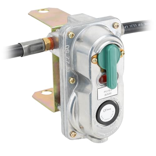 RecPro RV Propane Gas Regulator 2-Stage Auto Changeover | 11.5" Pigtail Hose Connector | 250 PSI | 287,500 BTU | Mounting Bracket & Cover | For RVs, Vans & Trailers - Image 1