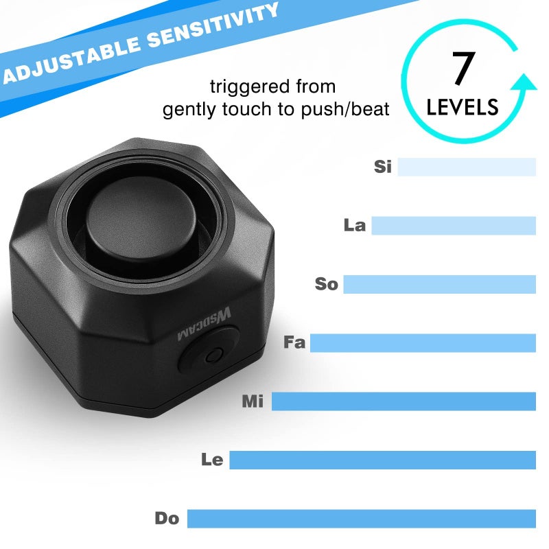 WSDCAM Rechargeable Electric Bike Horn Alarm with Remote, 110dB Loud Bike Horn for Adults Waterproof Bicycle Horn with Vibration Bicycle Alarm Anti Theft Electric Scooter Bike Accessories - Image 4