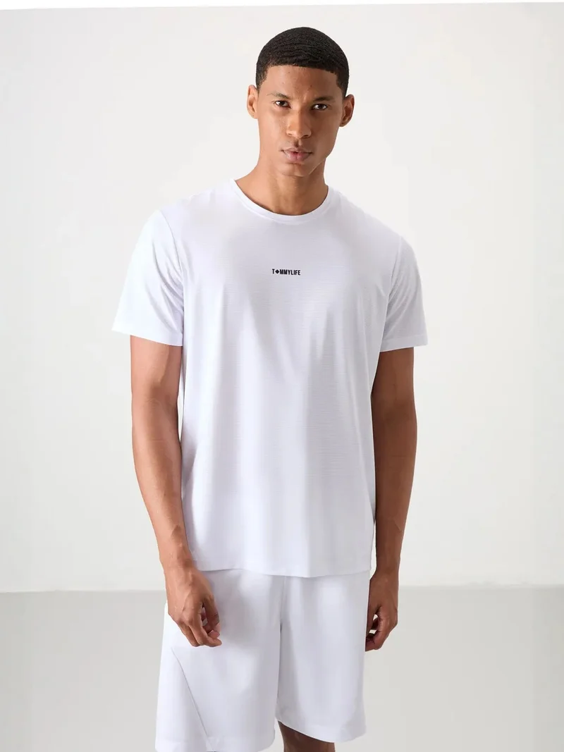 TOMMYLIFE TOMMY Men's Regular Fit Logo Jersey T-Shirt