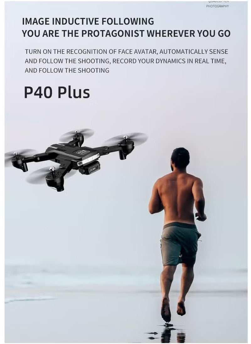 Generic - P40 Drone with Dual Camera & Remote Adjustment – Visual Positioning, Portable Suitcase, 4K HD Camera Mode, Long Battery Life, Foldable Drone for Aerial Photography and Adventure - Image 1