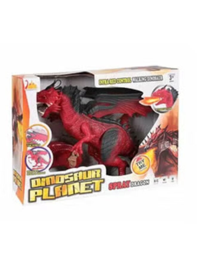 Dinosaur Planet Spray Dragon Walking Dinosaur With Remote Control 40x30x13cm  - Image 1