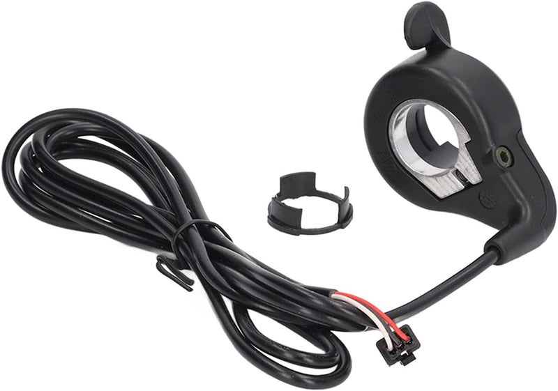 E Bike Thumb Throttle, Electric Bike Thumb Accelerator with SM Plug, Durable ABS and Metal Construction for 24V 36V 48V 52V 60V 72V E Bikes and Scooters - Image 1