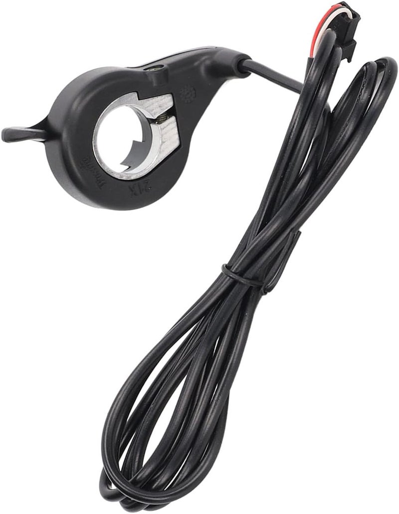 E Bike Thumb Throttle, Electric Bike Thumb Accelerator with SM Plug, Durable ABS and Metal Construction for 24V 36V 48V 52V 60V 72V E Bikes and Scooters - Image 2
