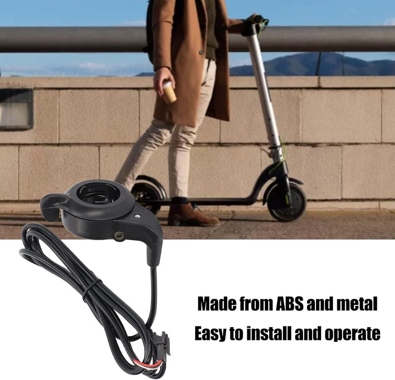 E Bike Thumb Throttle, Electric Bike Thumb Accelerator with SM Plug, Durable ABS and Metal Construction for 24V 36V 48V 52V 60V 72V E Bikes and Scooters - Image 5