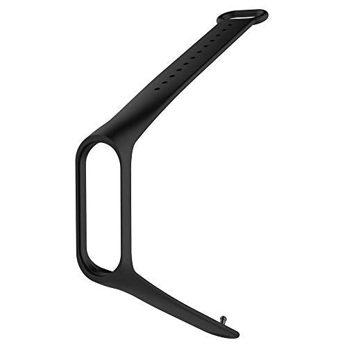 VEROX Replacement Strap Compatible with Mi Band 3 with Screen Guard Protector Film Combo Pack (Black) - Image 3