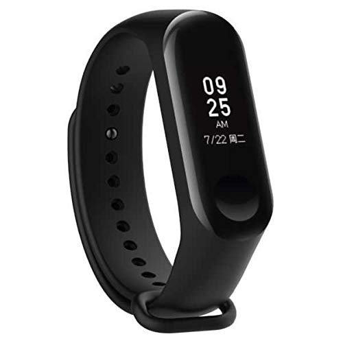 VEROX Replacement Strap Compatible with Mi Band 3 with Screen Guard Protector Film Combo Pack (Black) - Image 4