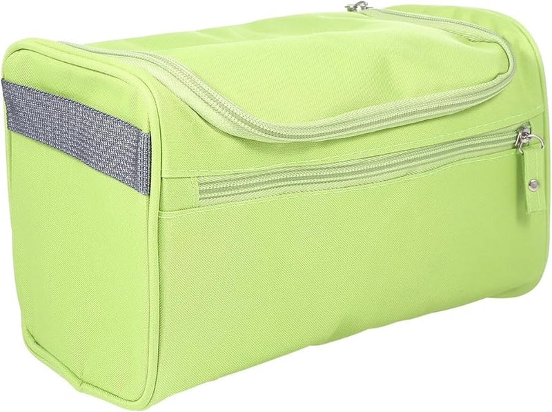 Waterproof Oxford Cloth Toiletry Bag Large Capacity Travel Cosmetic Pouch 25x14x13cm Green - Image 1
