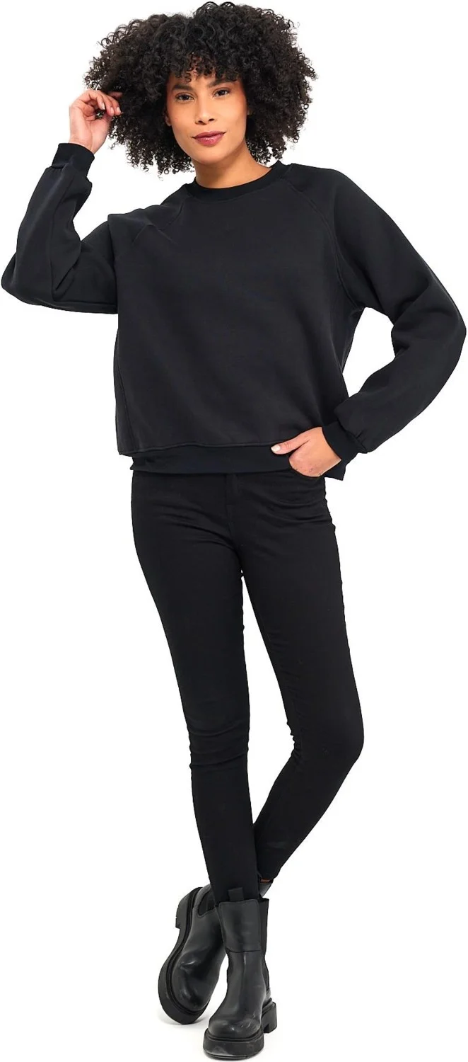 Alexander Gardi Raglan Sleeve Raised Comfort Fit Sweatshirt (B23-00166)