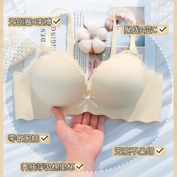 One-Piece Seamless Bra, Push-Up Bra For Small Breasts, No Underwire, Side Breast Collection, Anti-Sagging, No Underwire Bra Set - Image 4